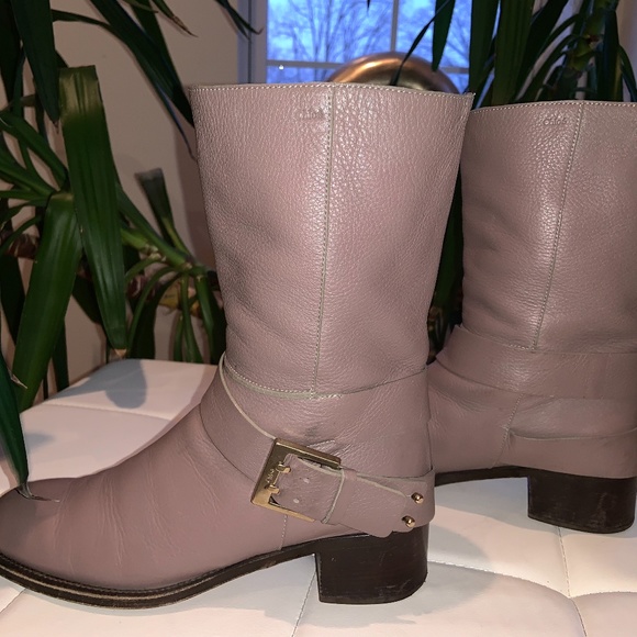 Chloe Erin Prince Buckled Mid Calf  Riding Boots - Picture 2 of 15